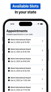 global entry appointment iphone screenshot 2