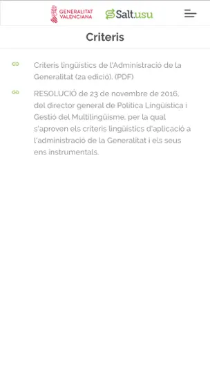 Captura de pantalla de GVA Salt.usu en iPhone 5