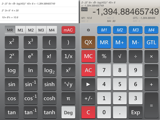 CalcQX ~ the calculator iPad screenshot 4 - Utilities app