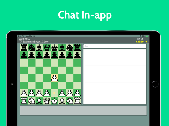 Chess Time - Multiplayer Chess iPad app afbeelding 2