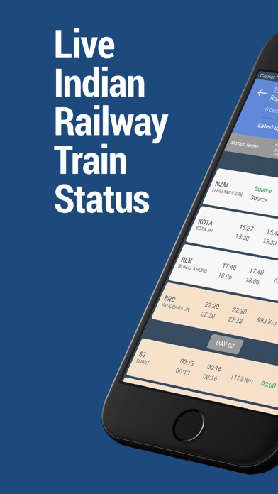 Indian Railway Train Enquiry Screenshot