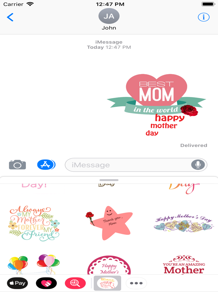 Happy Mothers Day Stickers