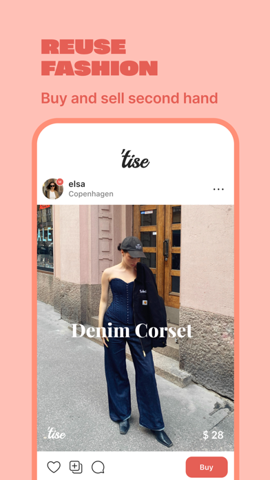 Tise | Reuse fashion Screenshot