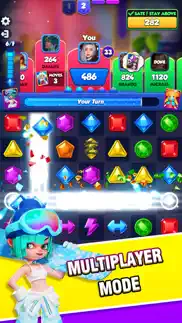 jewel party- match 3 pvp iphone screenshot 2