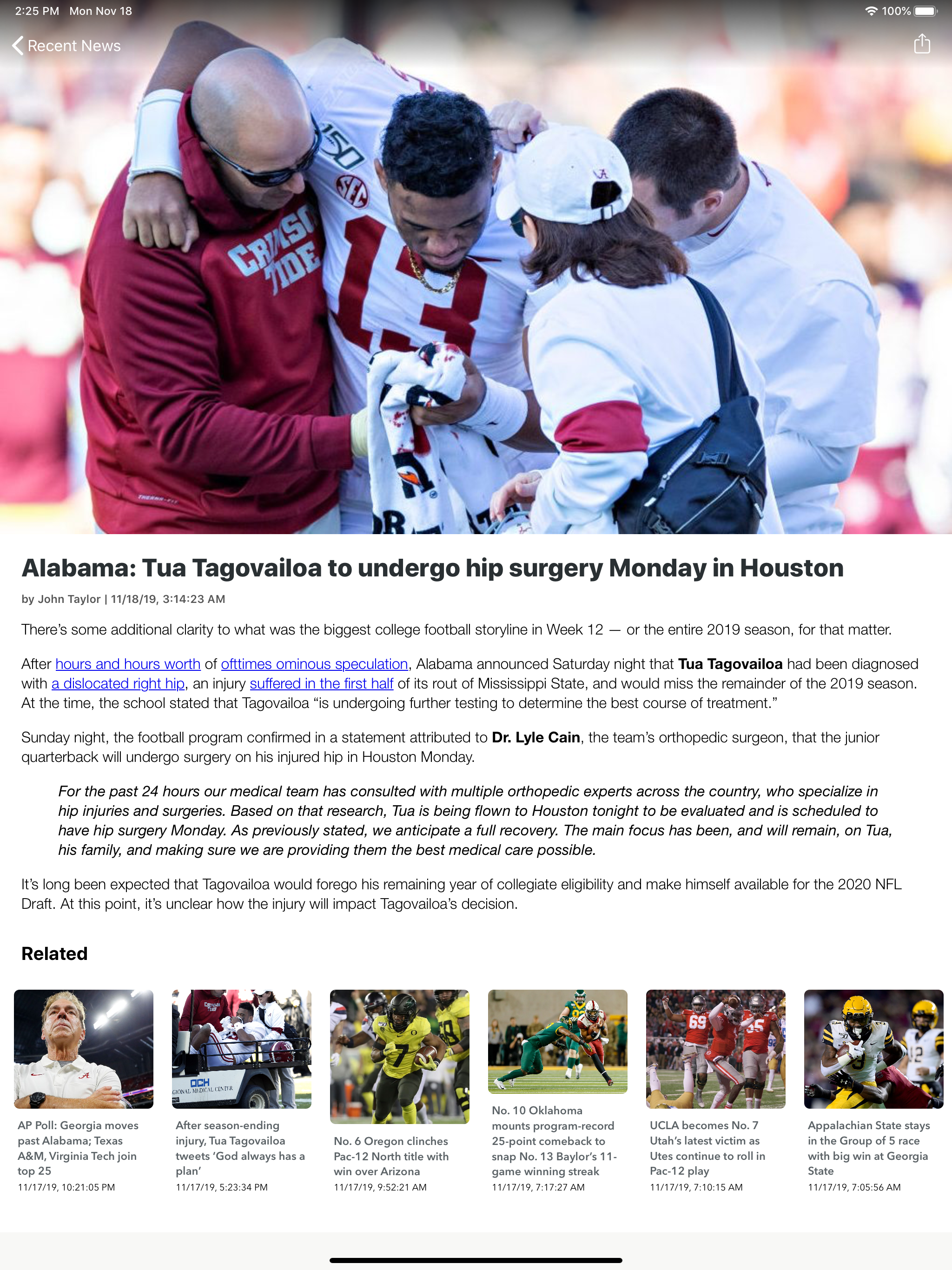 College Football Talk Scores