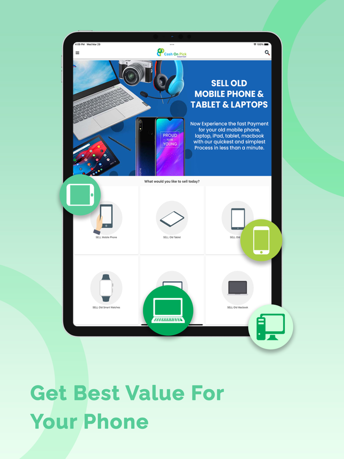 Cash On Pick - Sell Old Phone