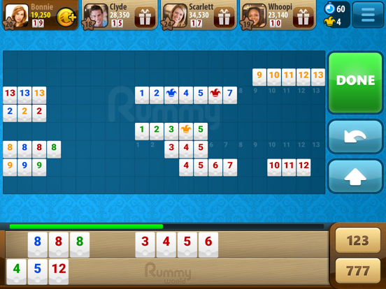 Rummy World iPad app afbeelding 1