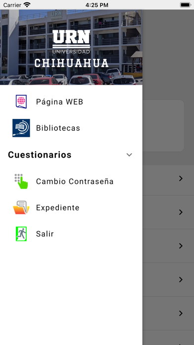 Universidad Regional del Norte Screenshot