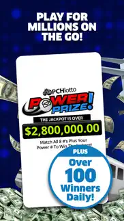pch lotto - real cash jackpots iphone screenshot 1