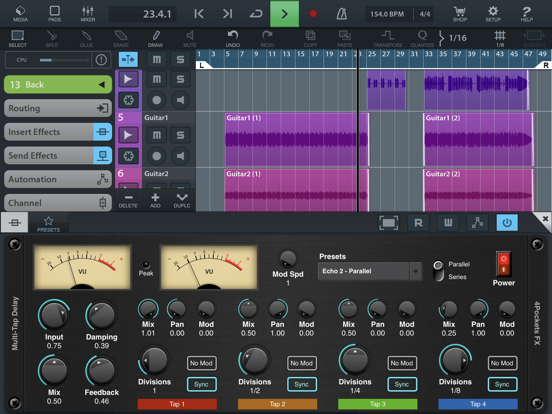 Screenshot #6 pour Multi-Tap Delay AUv3 Plugin