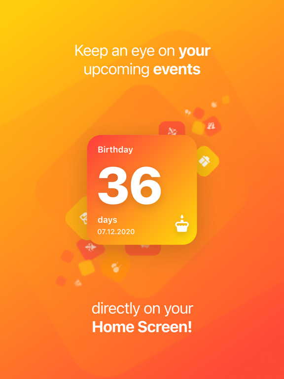 Screenshot #4 pour Countdown App & Widget