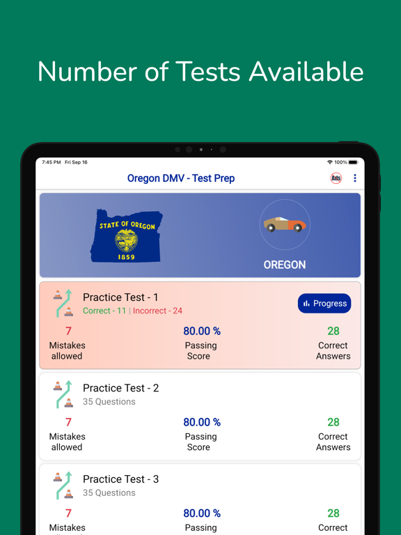 Oregon DMV Permit Practice screenshot 3