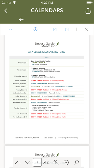Desert Garden Montessori Screenshot