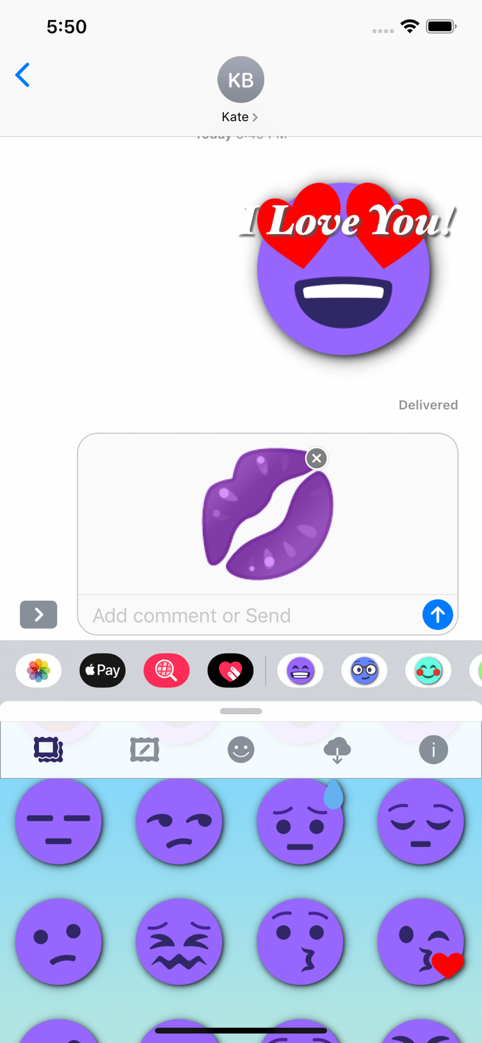 PURPLE Emoji • Stickers