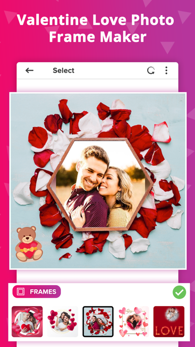 Screenshot #1 pour Love Photo Frames - 2024