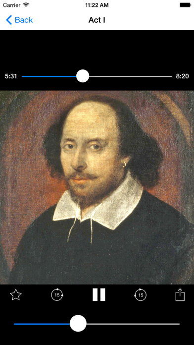 Shakespeare Audio Library Screenshot