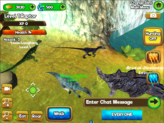 Jurassic Dinosaur Online Sim iPad app afbeelding 5