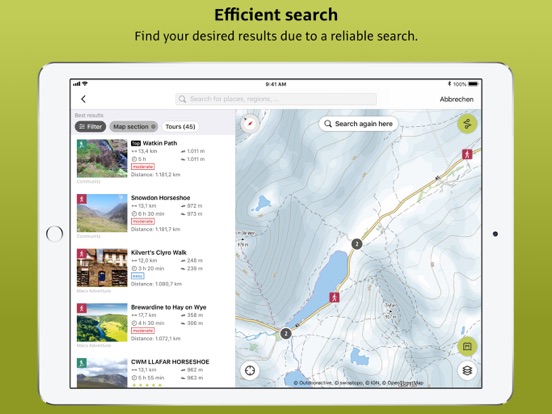 Outdooractive: navigatie GPS iPad app afbeelding 5