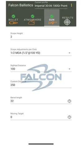 Game screenshot Falcon Ballistics hack