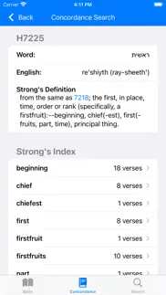 strong's concordance 2 iphone screenshot 2