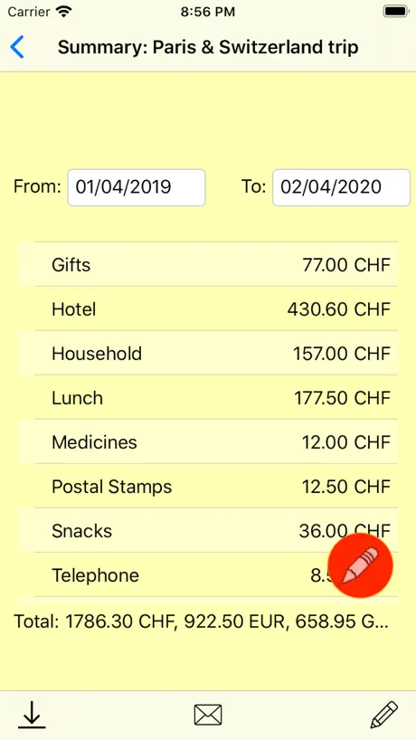 Pocket CashBook