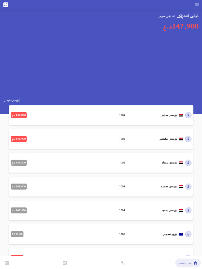 بازاڕی دولار  بورصة العراقیة