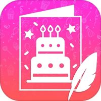 Birthday Photo Frame With Cake