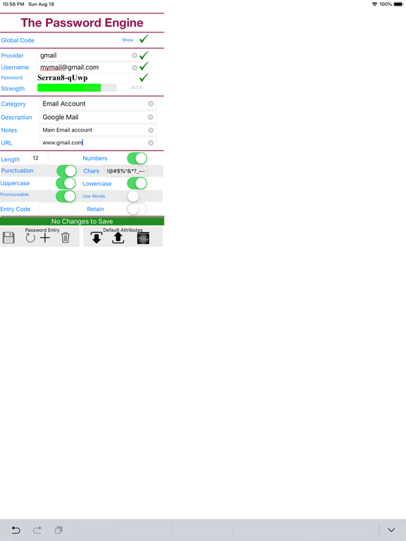 Screenshot #4 pour Password Engine