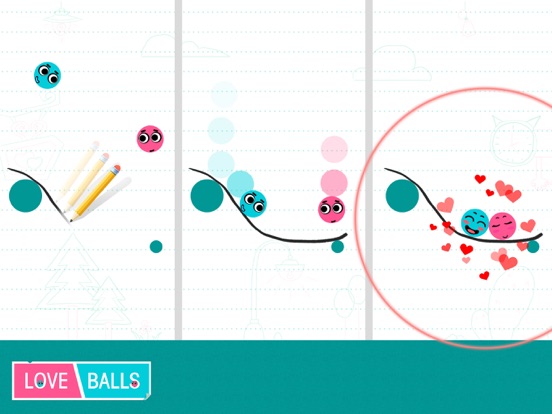 Love Balls iPad app afbeelding 1