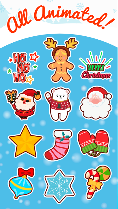 Screenshot #3 pour Christmas Stickers *