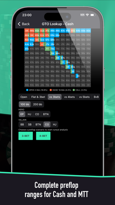 Screenshot #2 pour Poker Solver+ - GTO Lookup