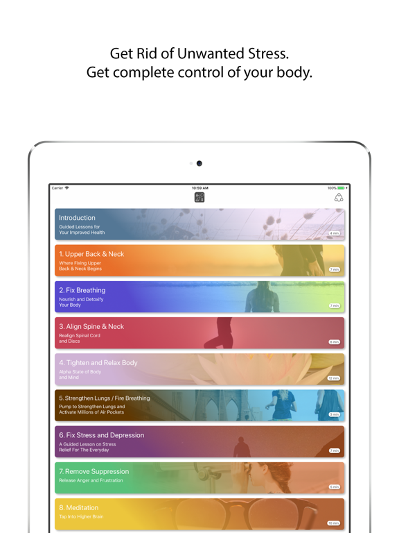 Ease My Stress & Anxiety iPad screenshot 2 - Health & Fitness app