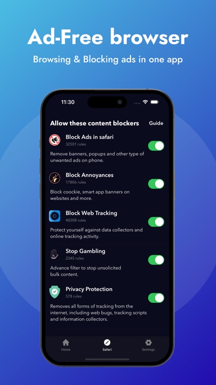 Ad Blocker & Block Porn sites screenshot-3