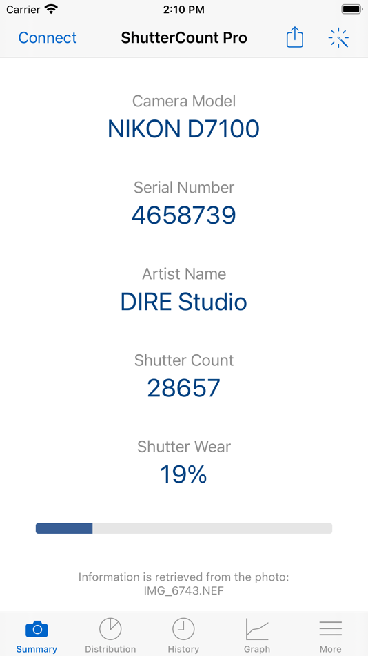 #6. ShutterCount Pro Mobile (iOS) 게시자: DIRE Studio