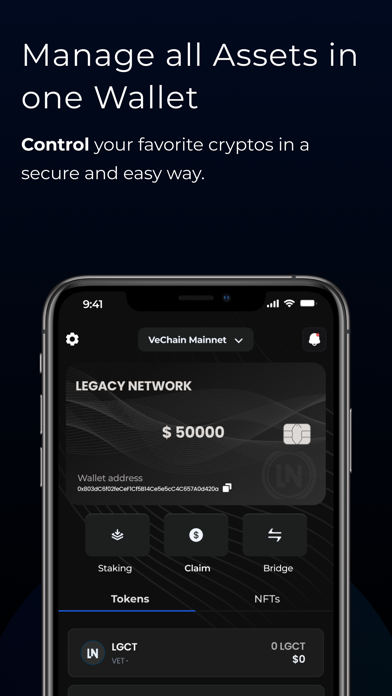 Legacy Wallet Screenshot