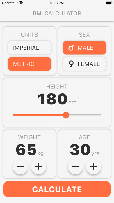 BMI Calculator - BMI Monitor Screenshot