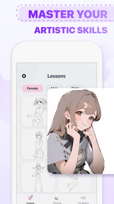 Drawing Anime: Kawaii Art Tool Screenshot