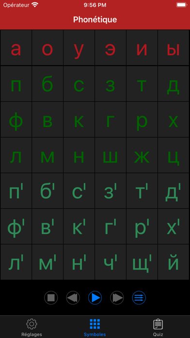 Screenshot #1 pour Prononciation russe