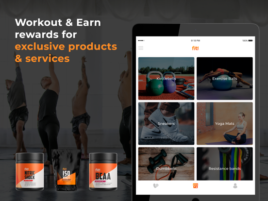 Fit! - the fitness app iPad app afbeelding 2