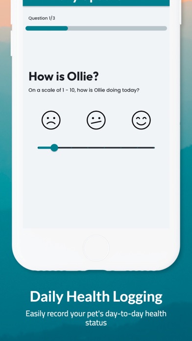 Ollie Pet Health Tracker Screenshot