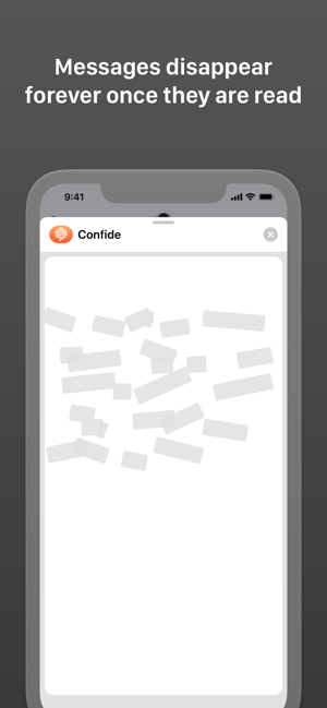 ‎Confide - Secret messenger Screenshot