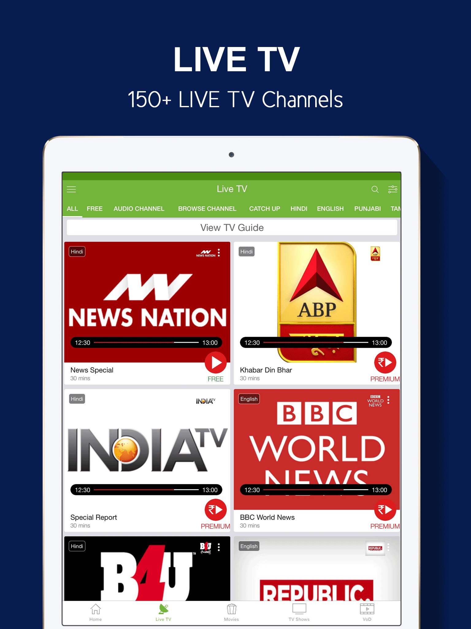 nexGTv:Live TV,Movies,Videos screenshot 2