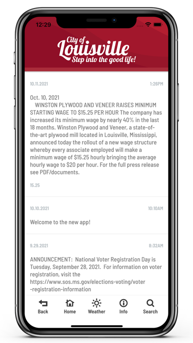 City of Louisville, MS Screenshot