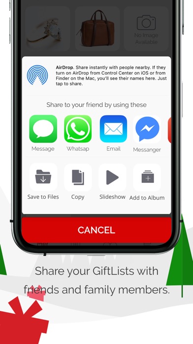 Screenshot #3 pour GiftList – A Gift Tracking App