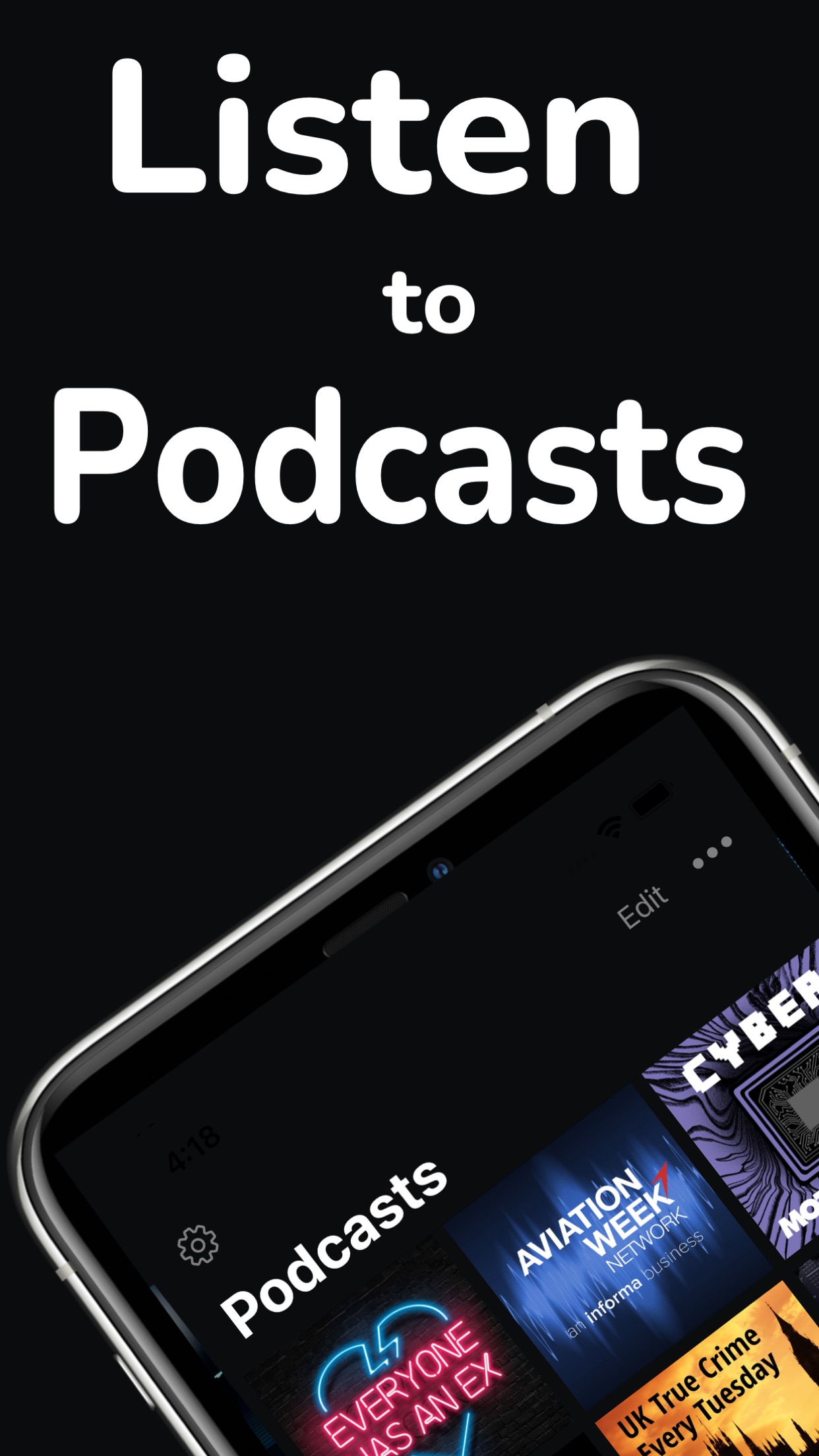 Screenshot do app Pods- Podcast Player