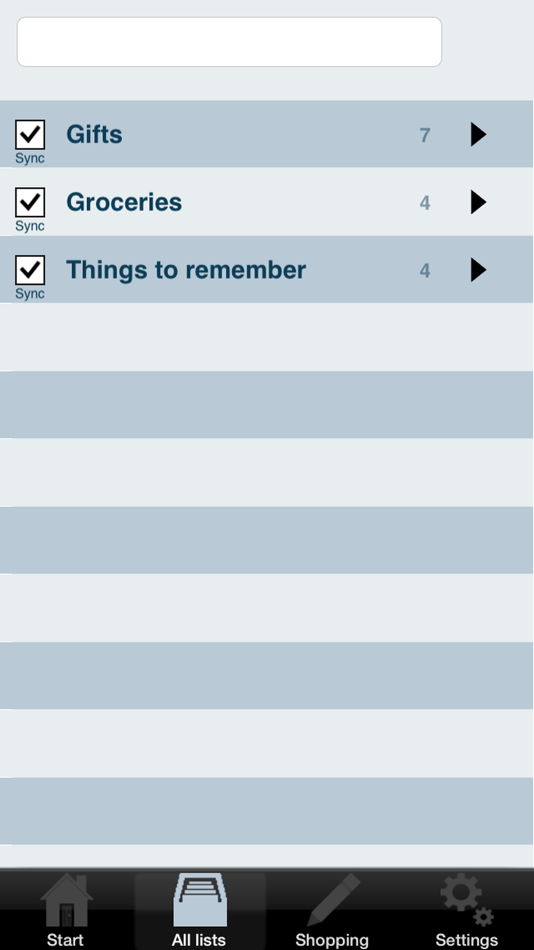 #1. Grocery list - online sync (iOS) 由: Tommy Hass