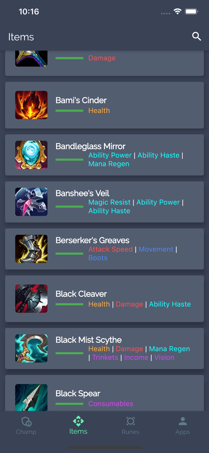 League - Pro Build Legends