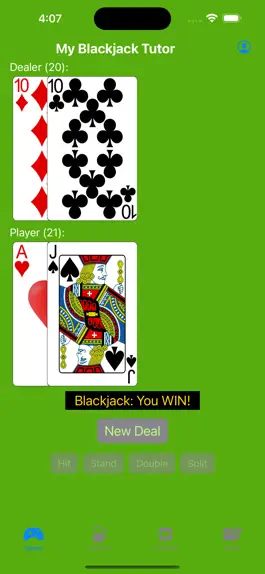 Game screenshot MyBlackjackTutor apk