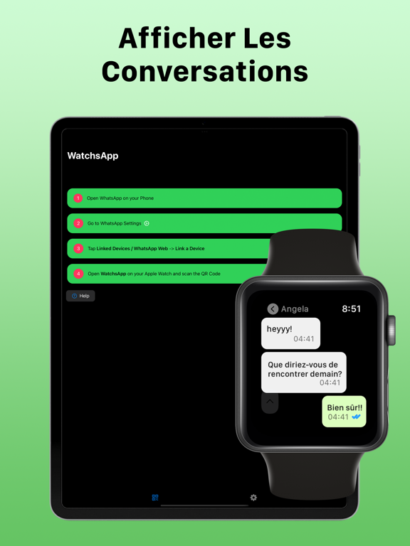 Screenshot #6 pour WatchsApp - Chat for Watch