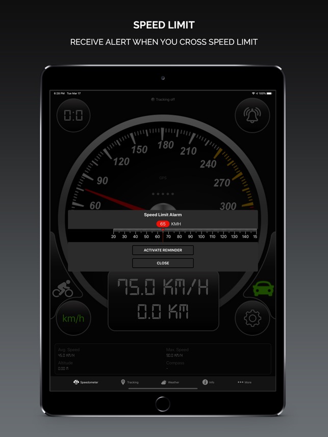 Speed II - Compteur de Vitesse pour Iphone / Ipad - WEB DREAM